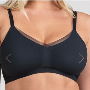 Honeylove black crossover bra.